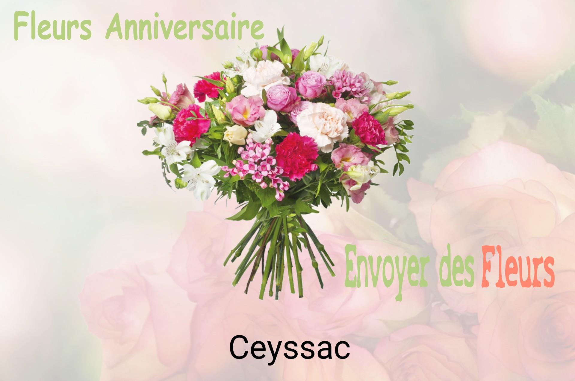 Bouquet de fleurs d’anniversaire livré à Ceyssac