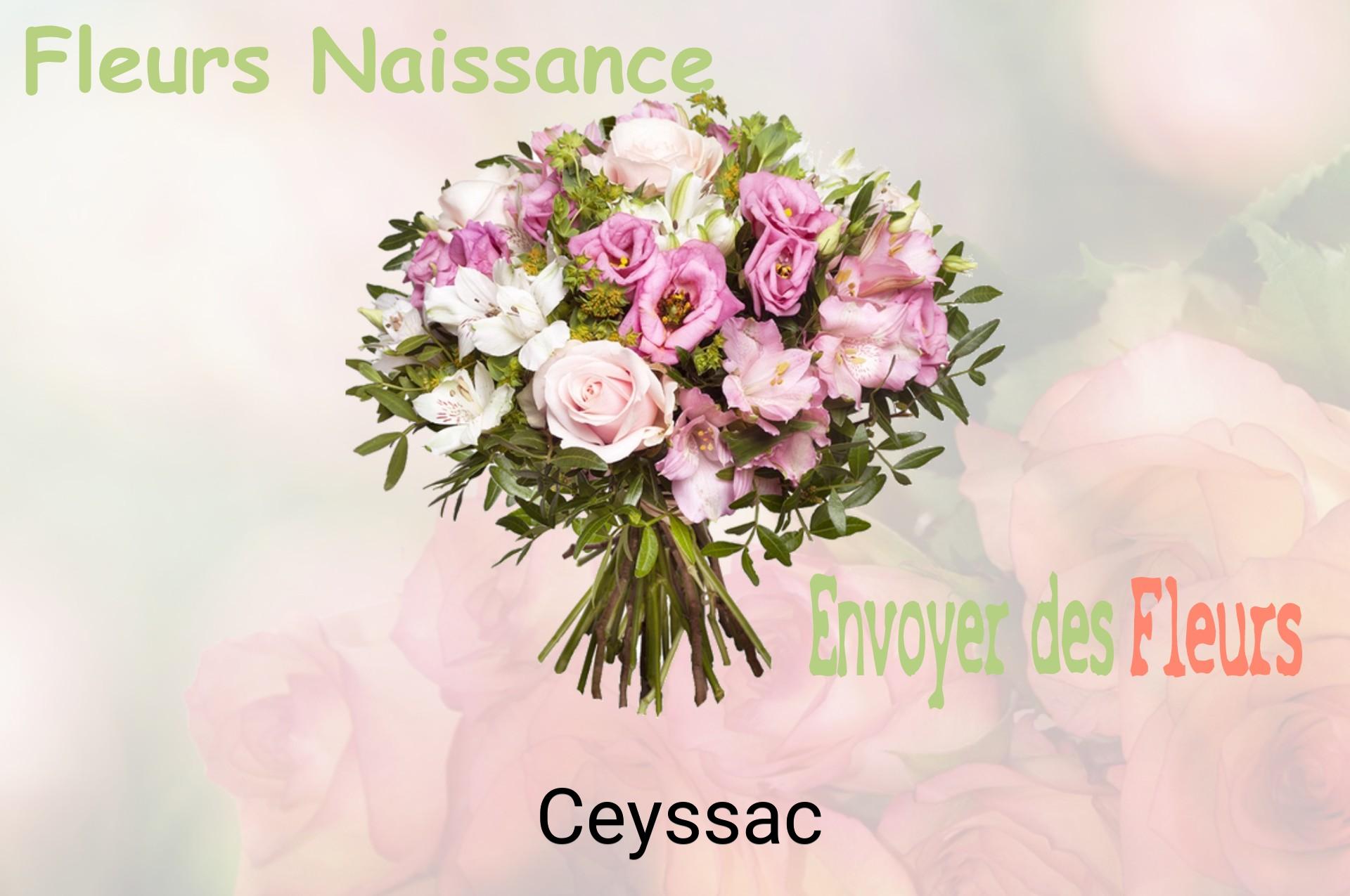 Bouquet de fleurs de naissance livré à Ceyssac
